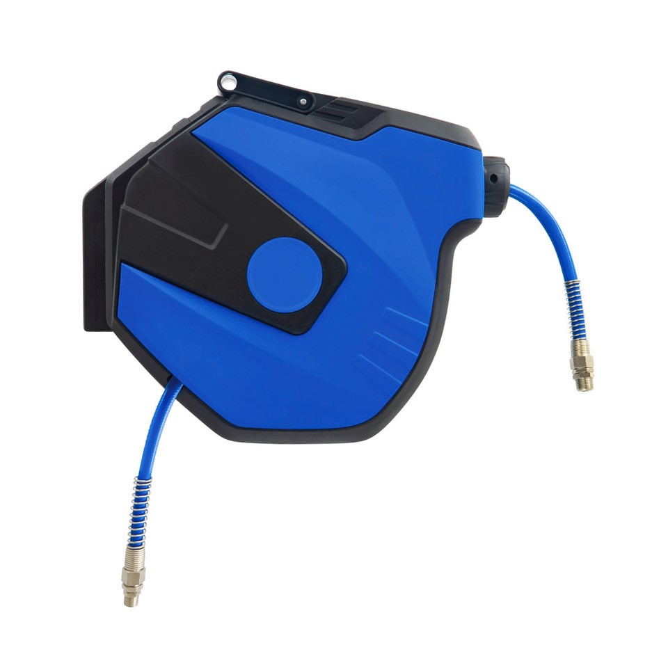Hose reel with hose range